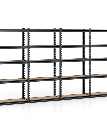 Giantex 5-Tier Metal Storage Shelves(1/2/3/4,30" W x 12" D x 60" H)