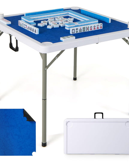 Giantex Folding Mahjong Table 35" Square Card Table