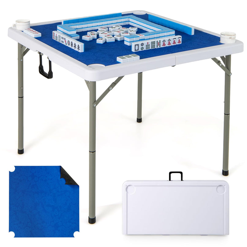 Giantex Folding Mahjong Table 35" Square Card Table