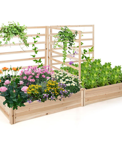 Giantex Raised Garden Bed with Trellis