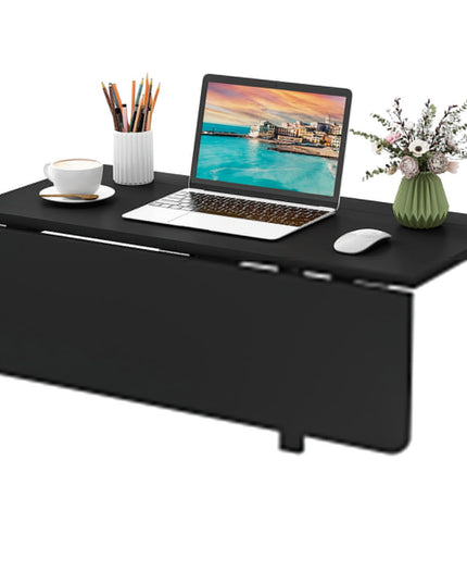 Giantex Wall Mounted Folding Table, 31.5" x 23.5" Wood Murphy Desk Drop-Leaf Table