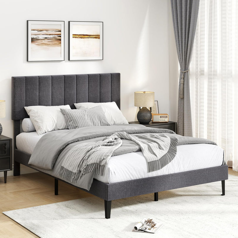 Giantex Upholstered Bed Frame Platform Bed