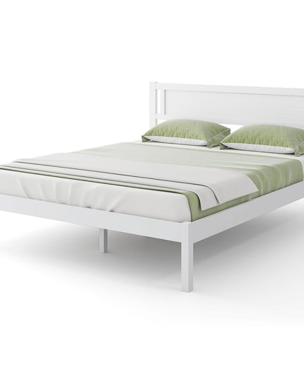Giantex Wood Full Size Bed Frame with Headboard