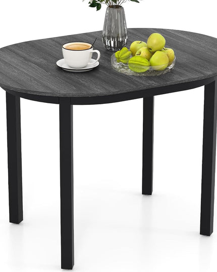 Giantex Table à manger ovale en bois de 43 pouces pour 2 à 4 personnes | Charge de 118 kg