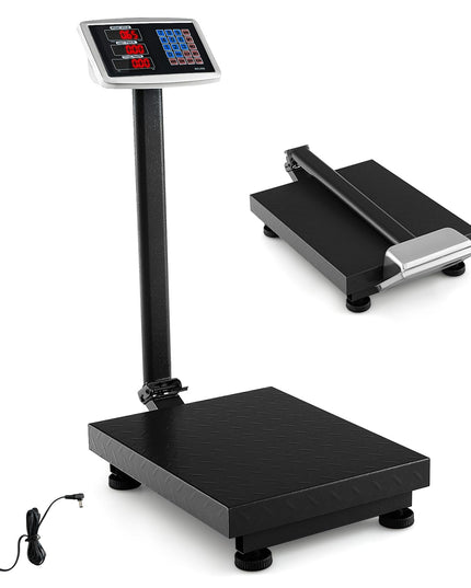 Giantex 660lbs Weight Computing Digital Scale Floor Platform Scale for Weighing Luggage Package Shipping