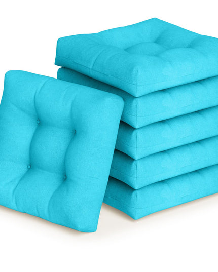 Giantex 2/4/6 Pack Tufted Patio Cushions 4 Inch Thick Outdoor Chair Pads