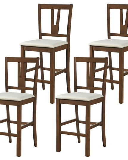 GIANTEX 24" Counter Height Mid-Century Bar Stools Set of 2/4