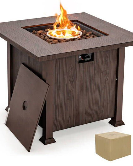 Giantex Gas Fire Pits for Outside - 32” Patio Fire Table