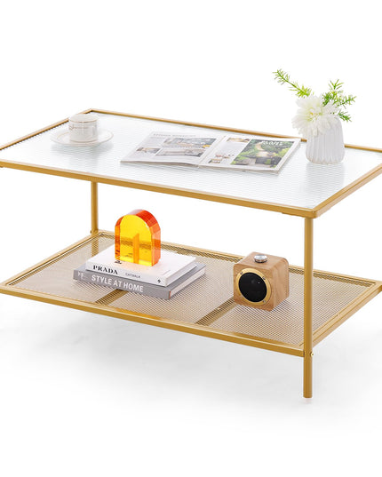 Giantex 2-Tier Modern Coffee Table