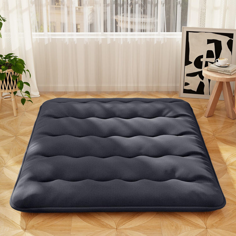 Giantex Japanese Floor Mattress, 4 Inch Futon Mattress with Washable Cover & Storage Bag