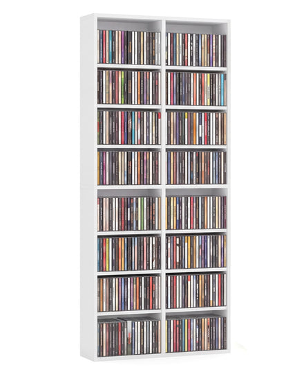Giantex DVD Shelf 16-Shelf Wide CD Rack(1/2)