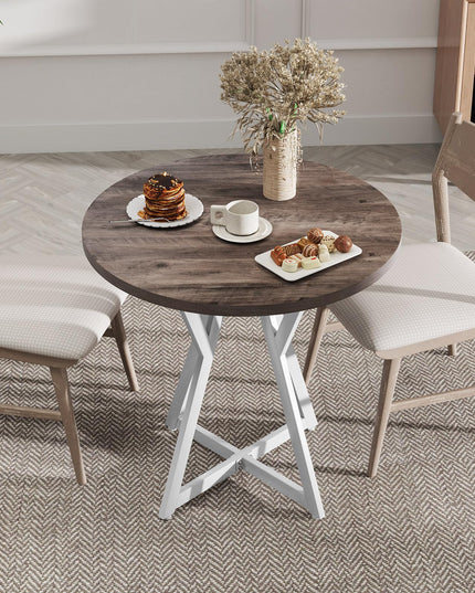 Giantex Table de Salle à Manger Ronde 80 cm pour 2-4 Personnes | Charge 100 kg