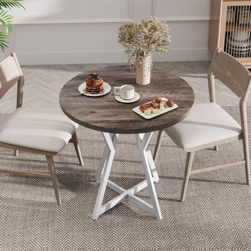Giantex 31.5" Small Round Dining Table for 2-4 | Load 220Lbs
