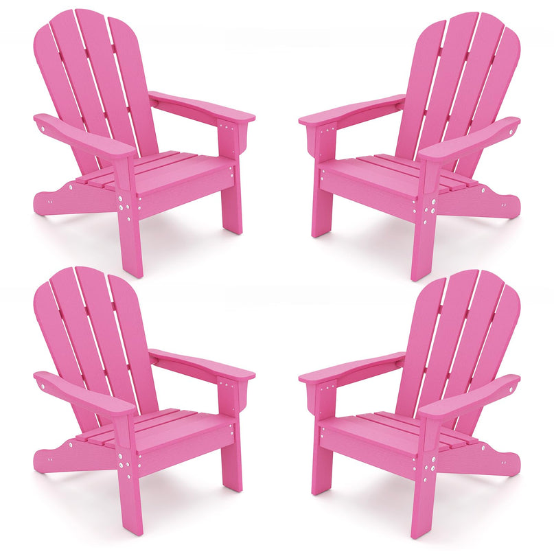 Giantex HIPS Kids Adirondack Chair - All-Weather Lawn Toddler Chair with Ergonomic Design