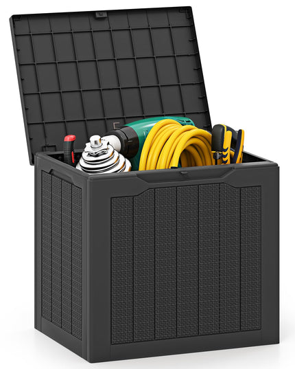 Giantex Boîte de rangement extérieure de 95 litres pour accessoires de piscine