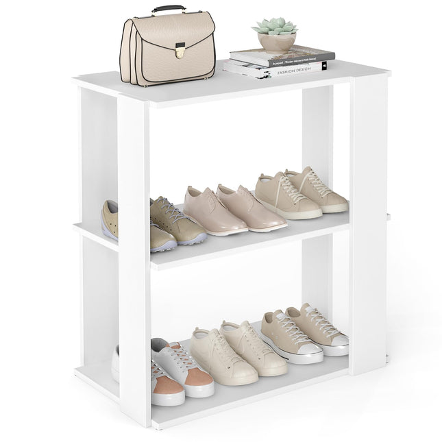 Giantex White Shoe Rack for Closet