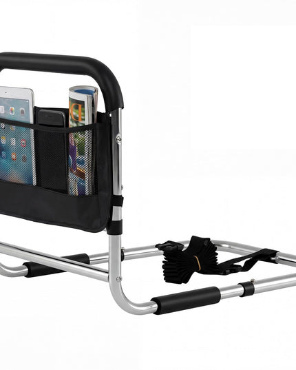 Giantex Elderly Safety Adjustable Height Bed Rail with Storage Pocket