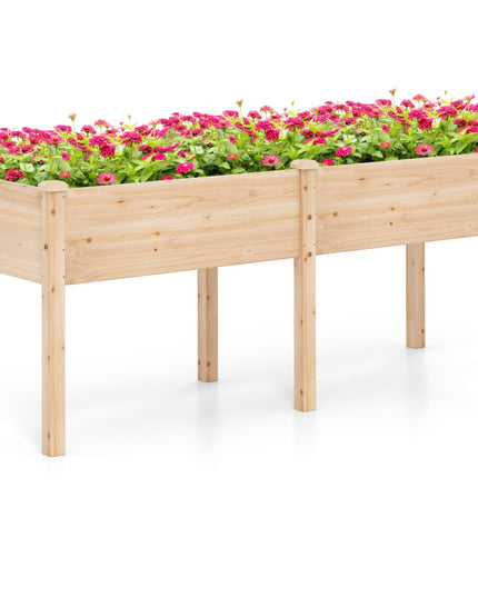 73" L x 23" W x 30" H Raised Garden Bed with Drain Hole