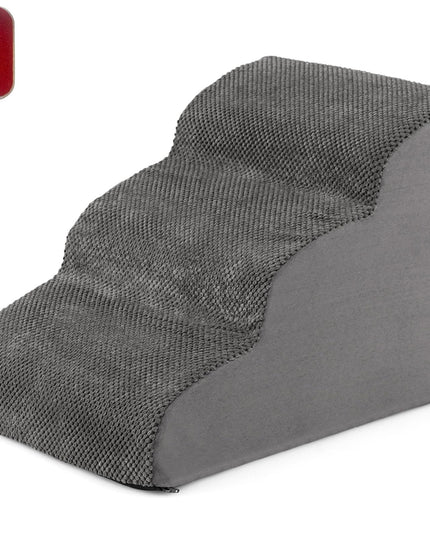 Giantex Dog Ramp Stairs for Bed 3 Tiers Foam Pet Steps for Small Dogs