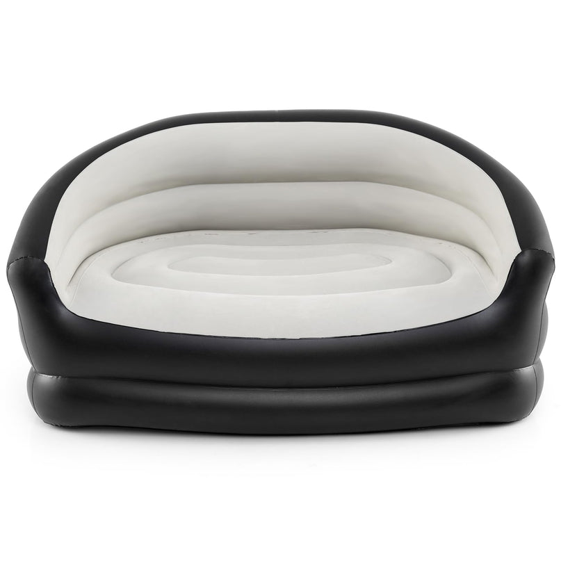 Giantex Inflatable Loveseat Couch | Portable & Foldable 2-Seater Air Sofa for Adults w/Armrests