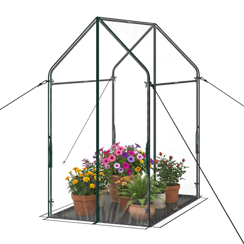 Giantex Mini Greenhouse with Sturdy Metal Frame