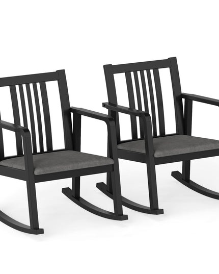 Giantex Rocking Chair with Cushioned Seat for Living Room