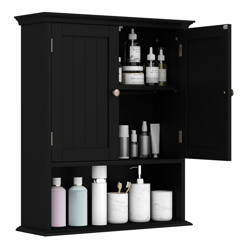 Giantex Wall Mounted Medicine Cabinets - Above Toilet Bathroom Cabinet with Adjustable Shelf