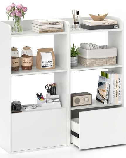Giantex Bookshelf with Drawer for Living Room