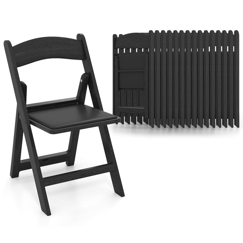 Giantex Portable Resin Event Chairs with Padded Seat
