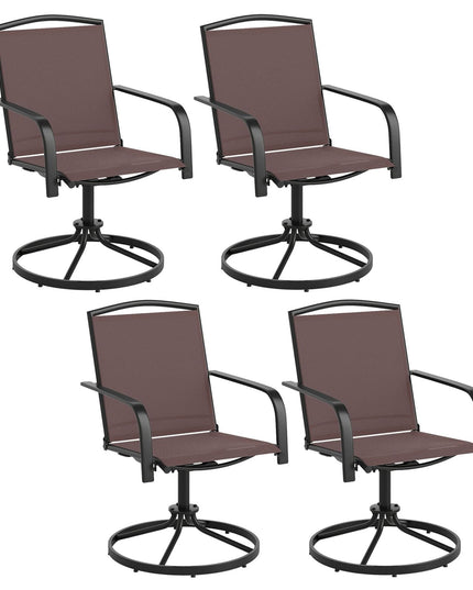 Giantex Outdoor Swivel Chairs Set of 2/4