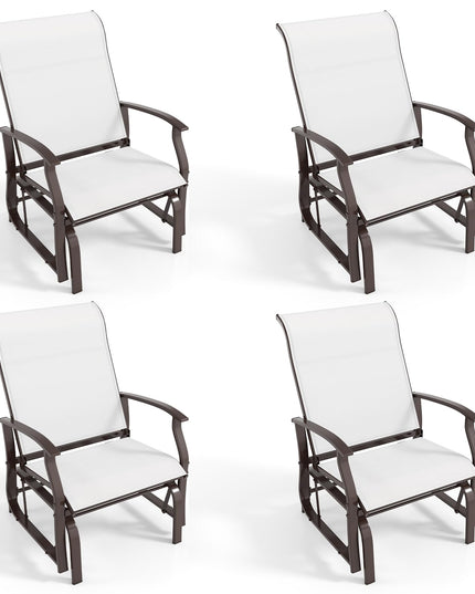 Giantex 2/4 Pack Outdoor Glider Rocking Chairs for Porch