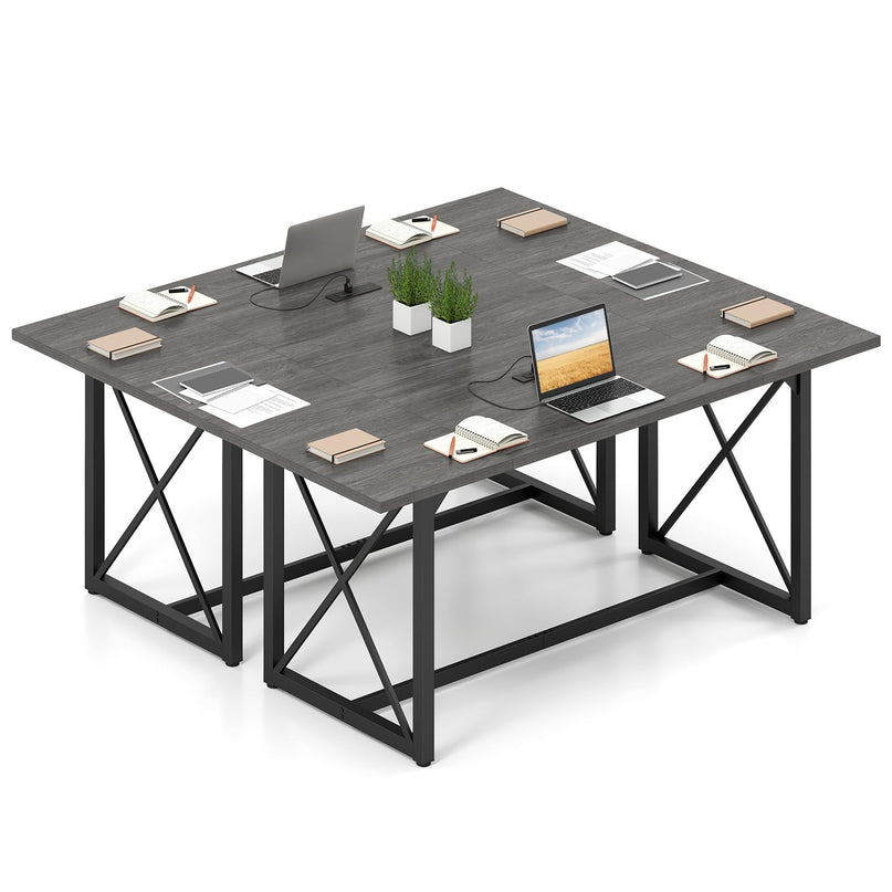 Giantex 6FT Conference Table with Power Outlets