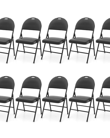 Giantex  Folding Chair with Metal Frame for Indoor Outdoor