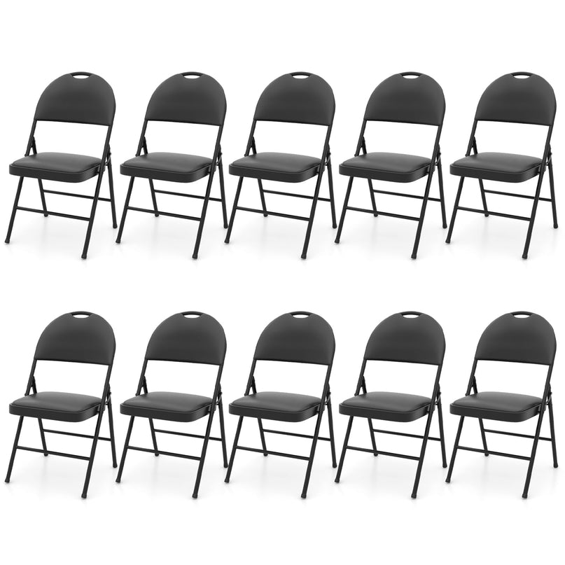 Giantex  Folding Chair with Metal Frame for Indoor Outdoor