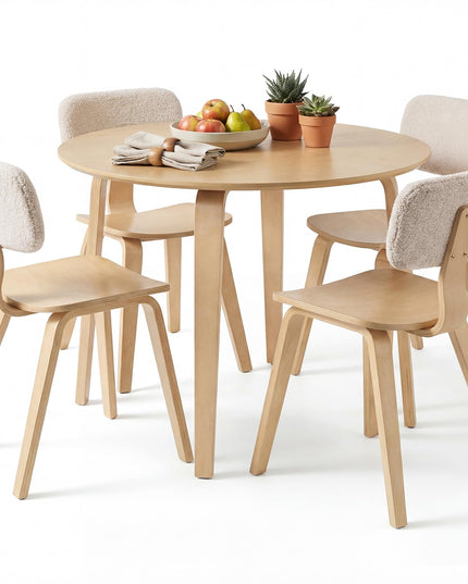 Giantex 37.5" Round Dining Table Set for Small Apartment