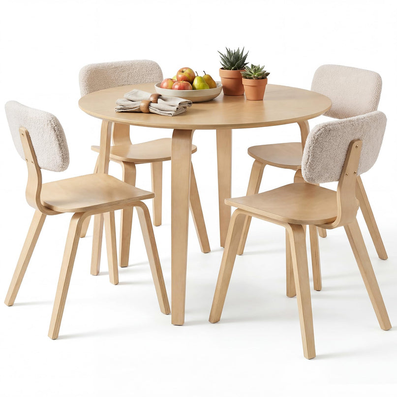 Ensemble table à manger ronde Giantex 37,5" pour petit appartement