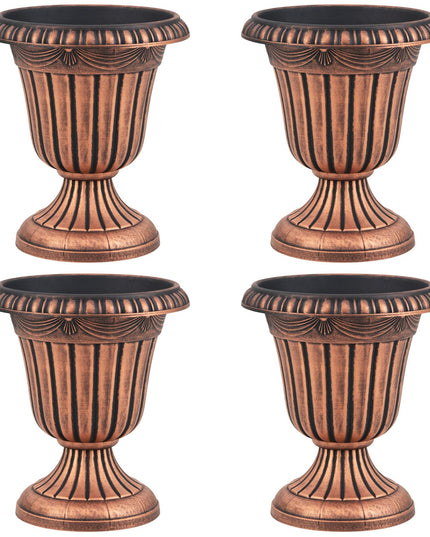 Giantex 18" Tall Vintage Planters Set of 2/4 for Front Porch Home Wedding