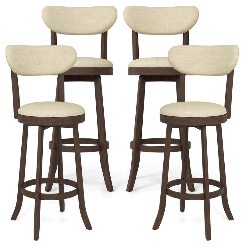 Giantex Swivel Bar Stools Set of 2/4 for Kitchen Island