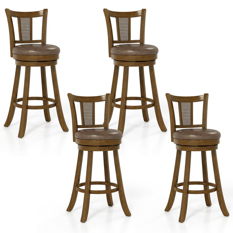 Giantex 25"/30" Bar Stools Set of 2/4 for Kitchen Island Dining Room Pub