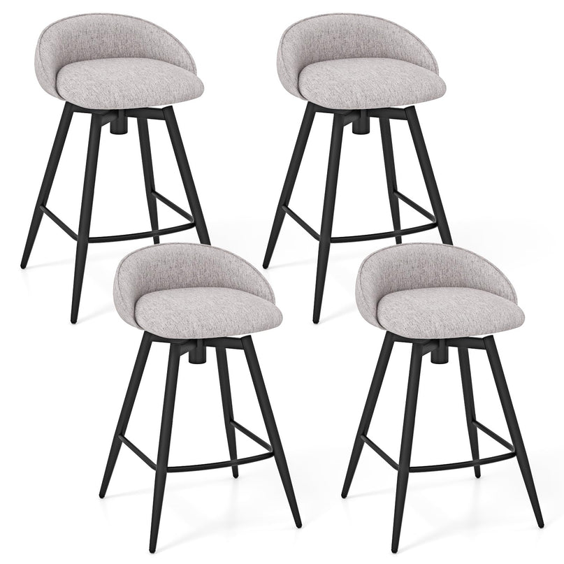 Giantex Swivel Bar Stools Set with Footrest for Kitchen Island