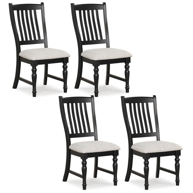 Giantex Wood Dining Chairs Set of 2/4 with Cushion Seat