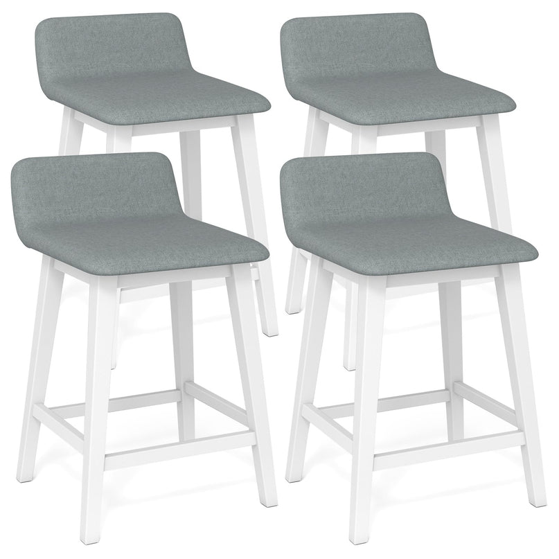 Giantex 24" Bar Stools Set of 2/4 with Low Back for Kitchen Island