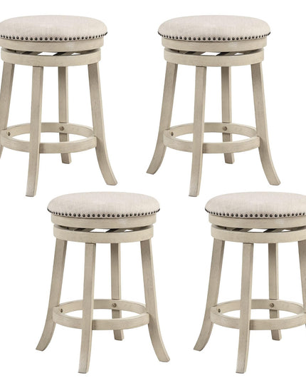 Giantex Swivel Bar Stools Set of 2/4 with Comfy Padded Seat Cushion
