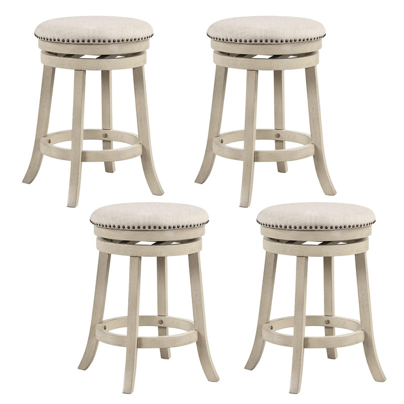 Giantex Swivel Bar Stools Set of 2/4 with Comfy Padded Seat Cushion