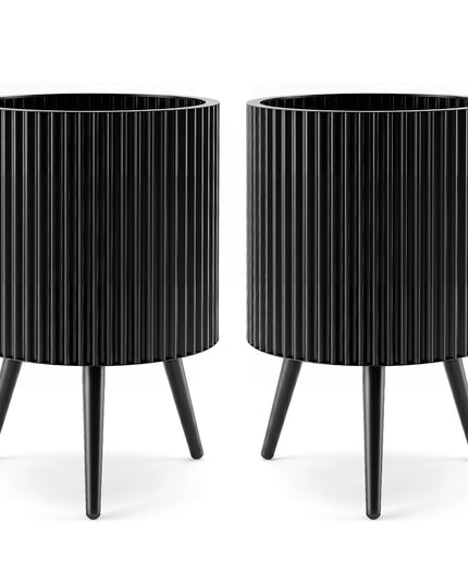 Giantex 14/16/20 Inch Plant Pot with Stand for Living Room