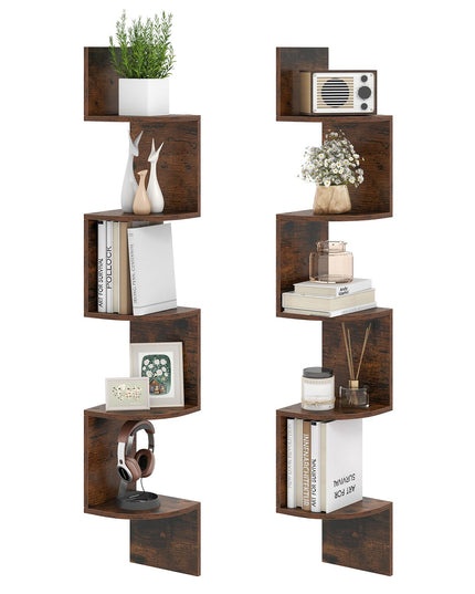 Giantex Corner Shelf Wall Mounted for Living Room