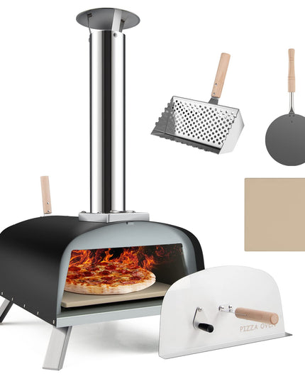 Giantex Pizza Oven, Outdoor Wood Fired Pizza Oven