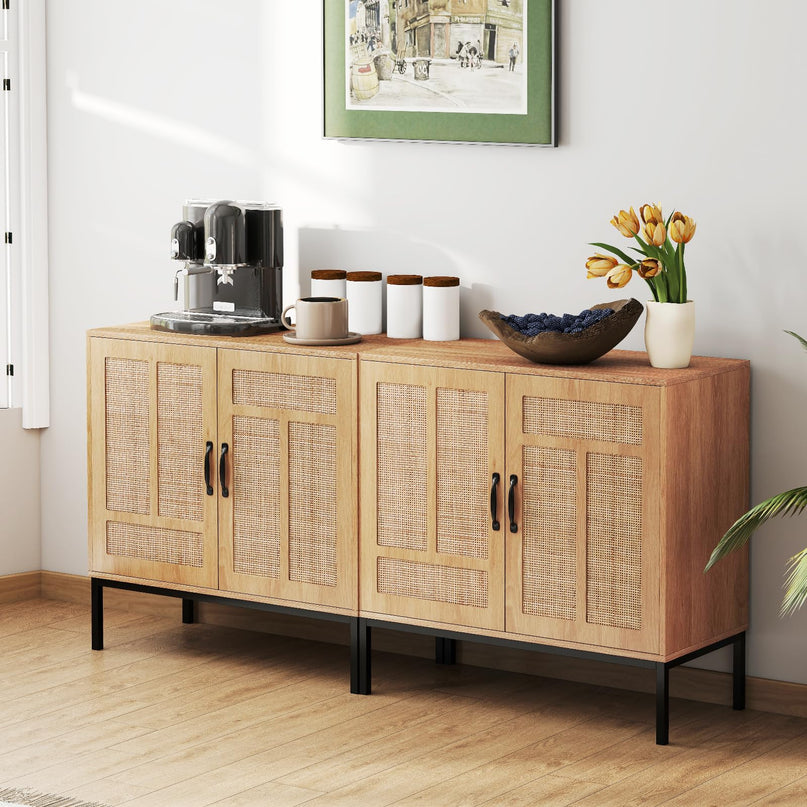 Giantex Sideboard Cabinet with Storage Adjustable Shelves