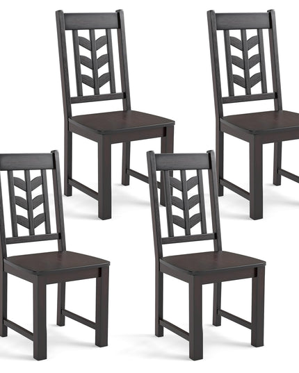 Giantex Wooden Dining Chairs Set of 2/4