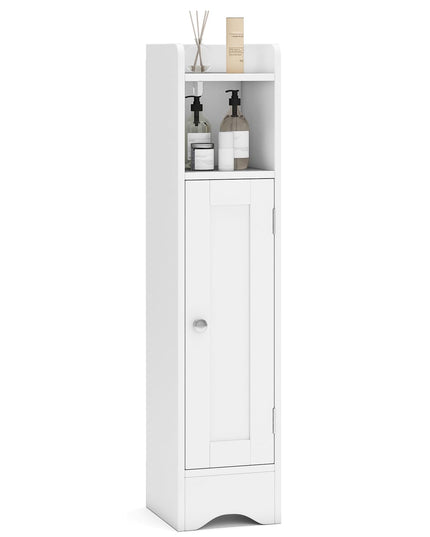 Giantex Small Bathroom Storage Cabinet with Door & Adjustable Shelves